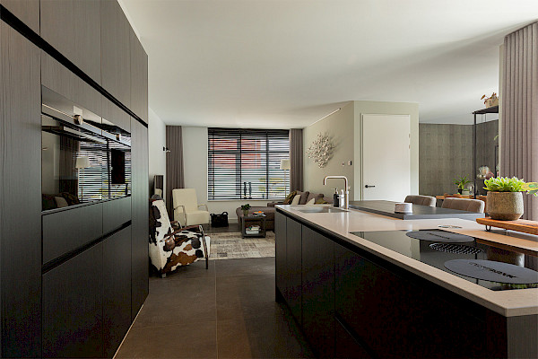 Keuken in woonkamer