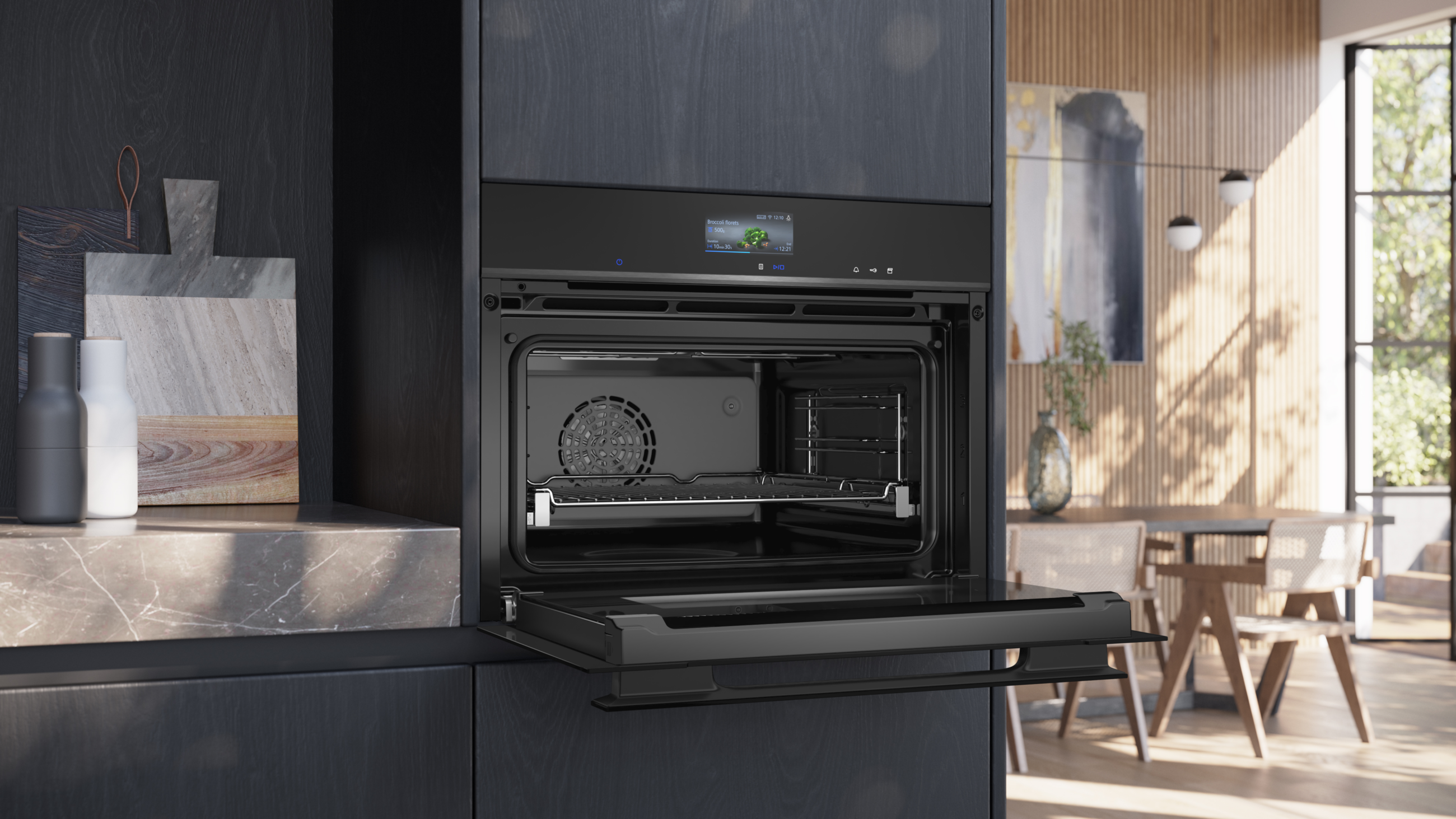 Combi-stoomoven Siemens open